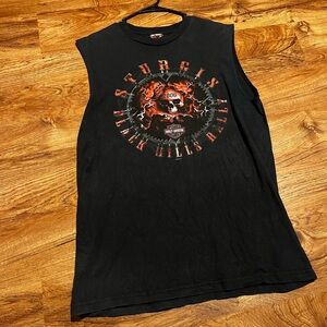 Vintage Black Harley Davidson Muscle Shirt